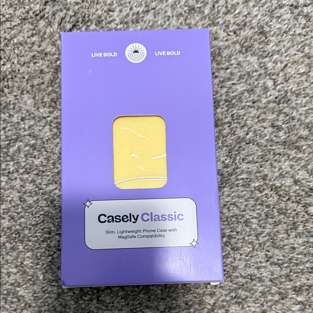 Casely Classic Yellow Phone Case with MagSafe